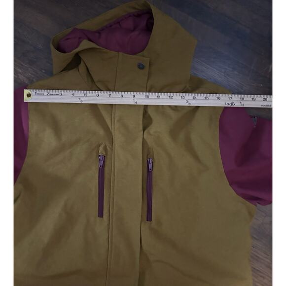 Aperture Men’s Snow Boarding Jacket Size Large Maroon And Gold winter sports - Picture 5 of 12